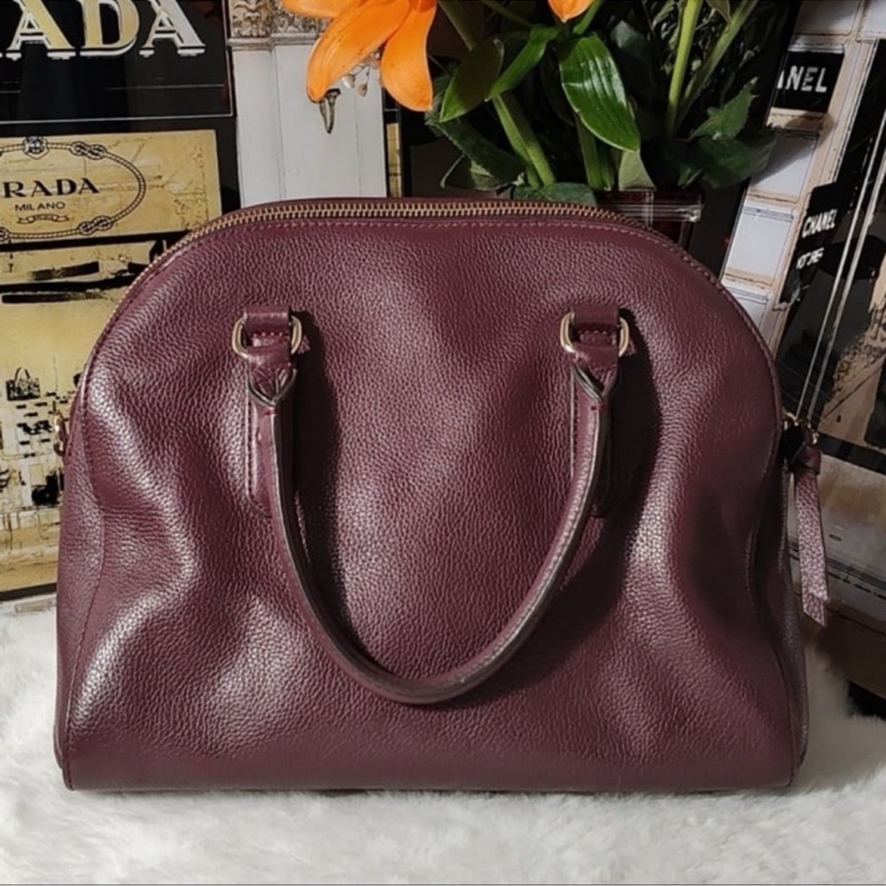 Kate Spade Plum Leather Satchel - Picture 6 of 11